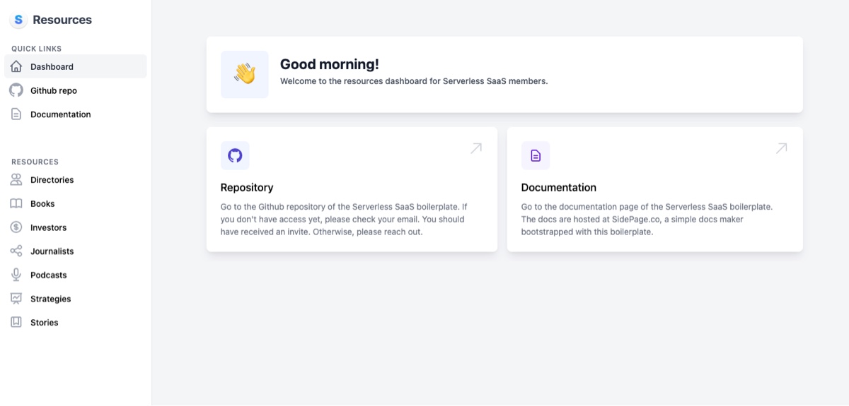 serverless saas resources